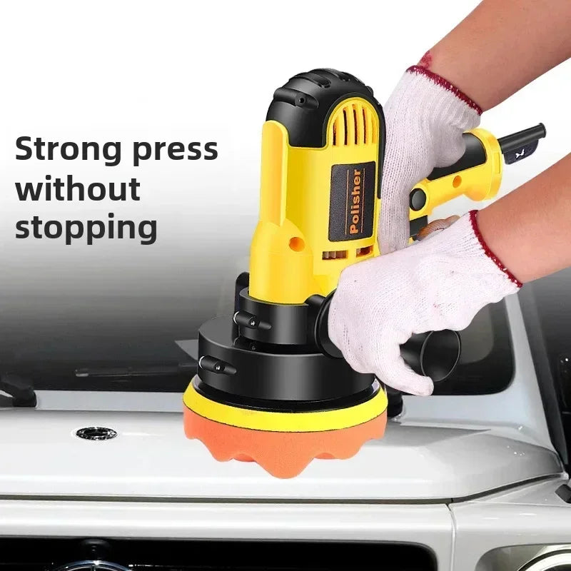 5 Inch Electric Car Polisher Kit 700W Auto Buffer 600 3700RPM Variable Polishing Machine Auxiliary Handle Sponge Wool Bonnet