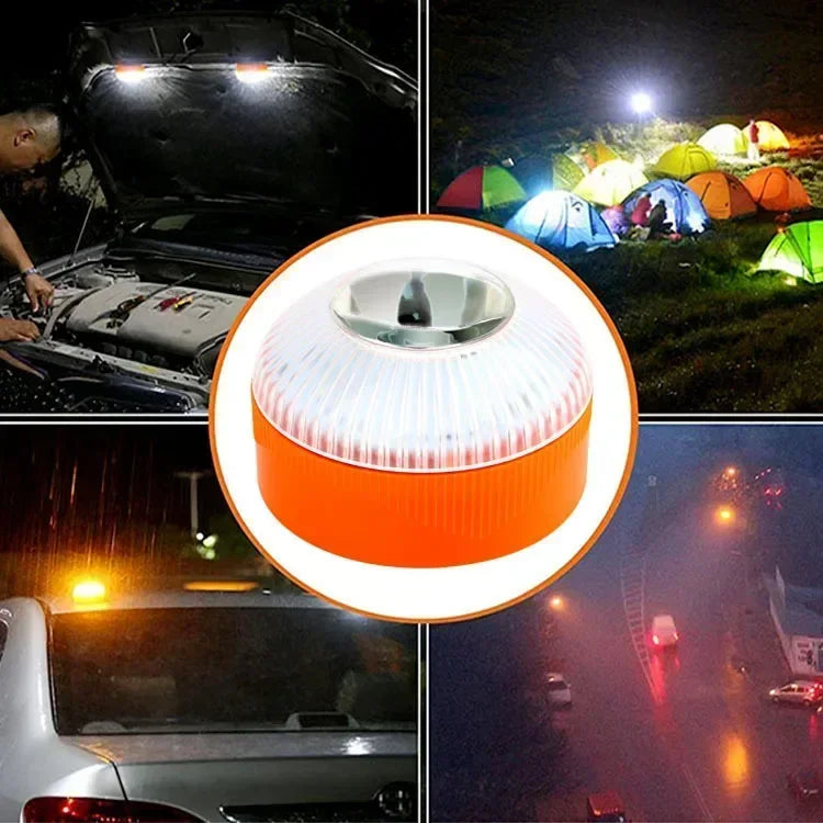 Car Emergency Light 2026 Latest Version DGT Approved Beacon V16 with Geolocator Unlimited Telefonica Data Until 2038 Light Amagi