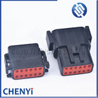 Black 12 Pin Sealed waterproof connector DTM06-12SB DTM04-12PB Automotive Connector Heavy Truck Wiring Harness Plug For Deutsch