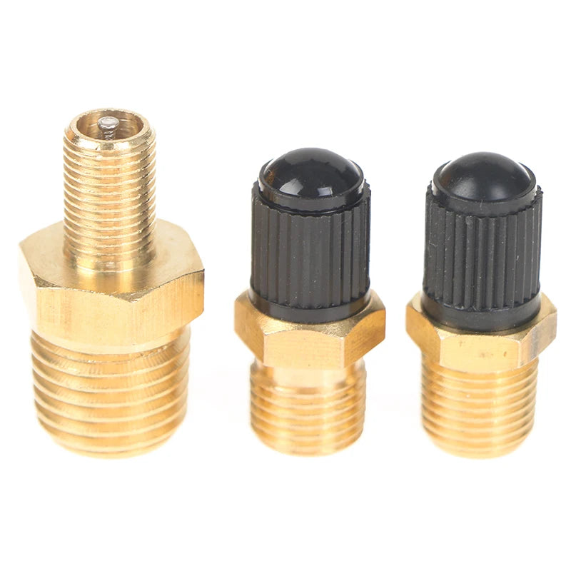 1/4 NPT 1/8 NPT M10*1 Automobile Tire Valve Core Motorcycle Tubeless Tire Screw Valve Tire Pressure Monitoring Tire Copper Valve