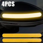 Car Rearview Mirror Reflector Stickers Universal Warning Anti-collision Reflective Strips Auto Exterior Accessories Reflex Tape