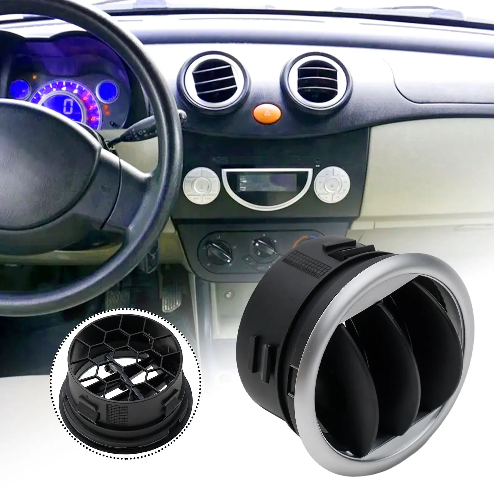 Instrument Panel Air Conditioning Outlet Replacement For Lifan 320 Black Plastic A/C Air Vent Cover Outlet Grille
