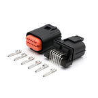 Automotive waterproof wiring harness plug JAE type 12-hole male and female pin socket plug MX23A12NF1 MX23A12SF1
