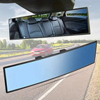 Universal Panoramic Convex Rearview Mirror, Interior Clip-on Wide Angle Rear View Mirror To Reduce Blind Spot Effectively Amagi