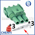 3 Pin green Automotive waterproof connector map Sensor Wire harness plug 12020403 with male or female Pins For GM