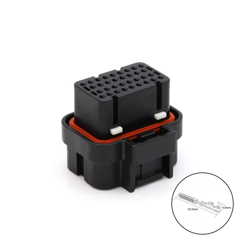 AMP type connector plug 4-1437290-1 automotive waterproof connector 34-core PCB soldering 6437288-2