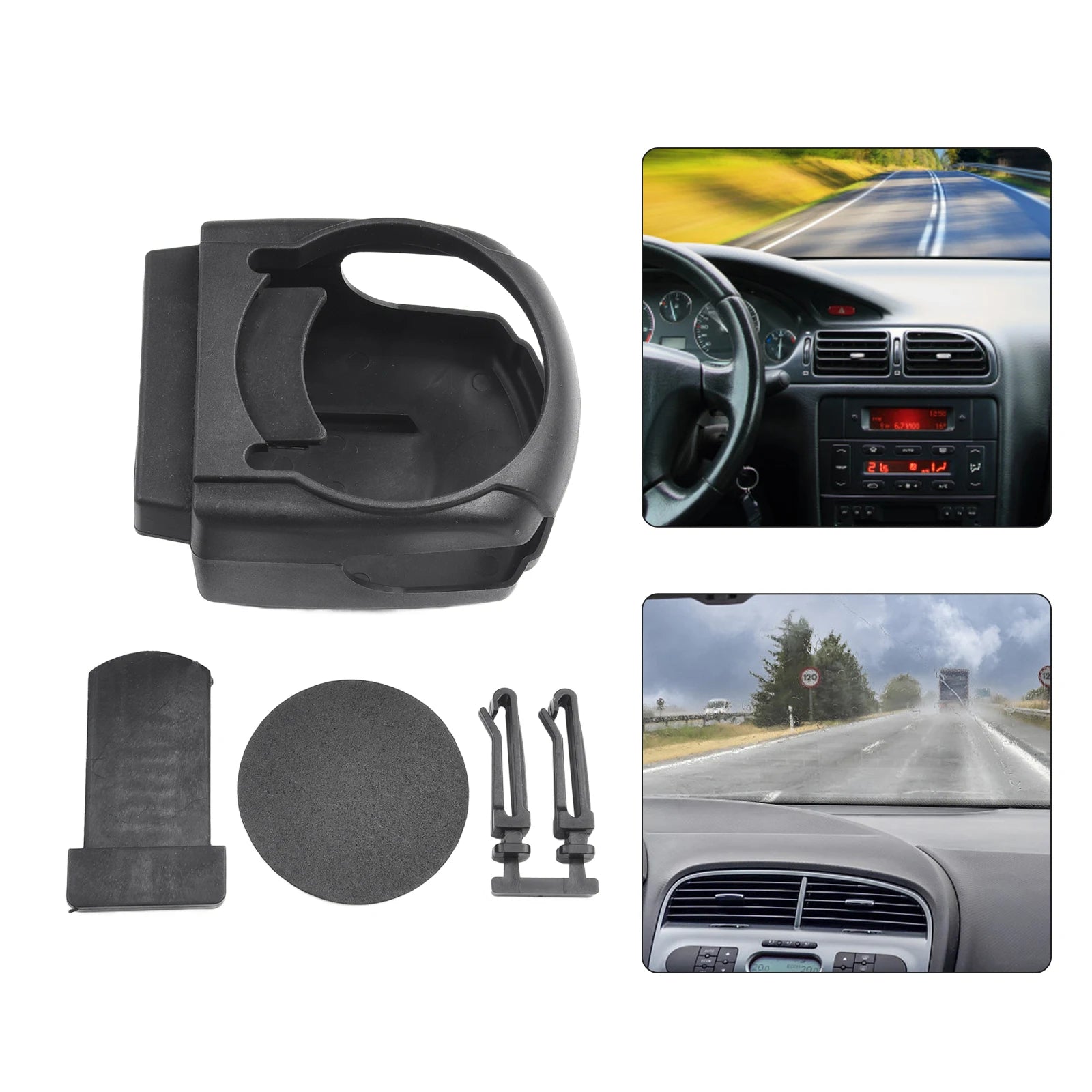 Car Large Water Cup Holder Auto Car Outlet Air Vent Mount Black Drink Cup Water Bottle Can Holder Rack Drink Bottle Cup Support