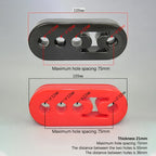 Universal Car Exhaust Pipe Mount Brackets Hanger Insulator Polyurethane Hanger Liner Bracket 2 Holes 4 Holes