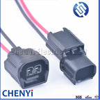 2 Pin auto waterproof connector LED Headlights Daytime Running Light Fog Light wiring harness plug 6189-7408 6181-6851 for Honda