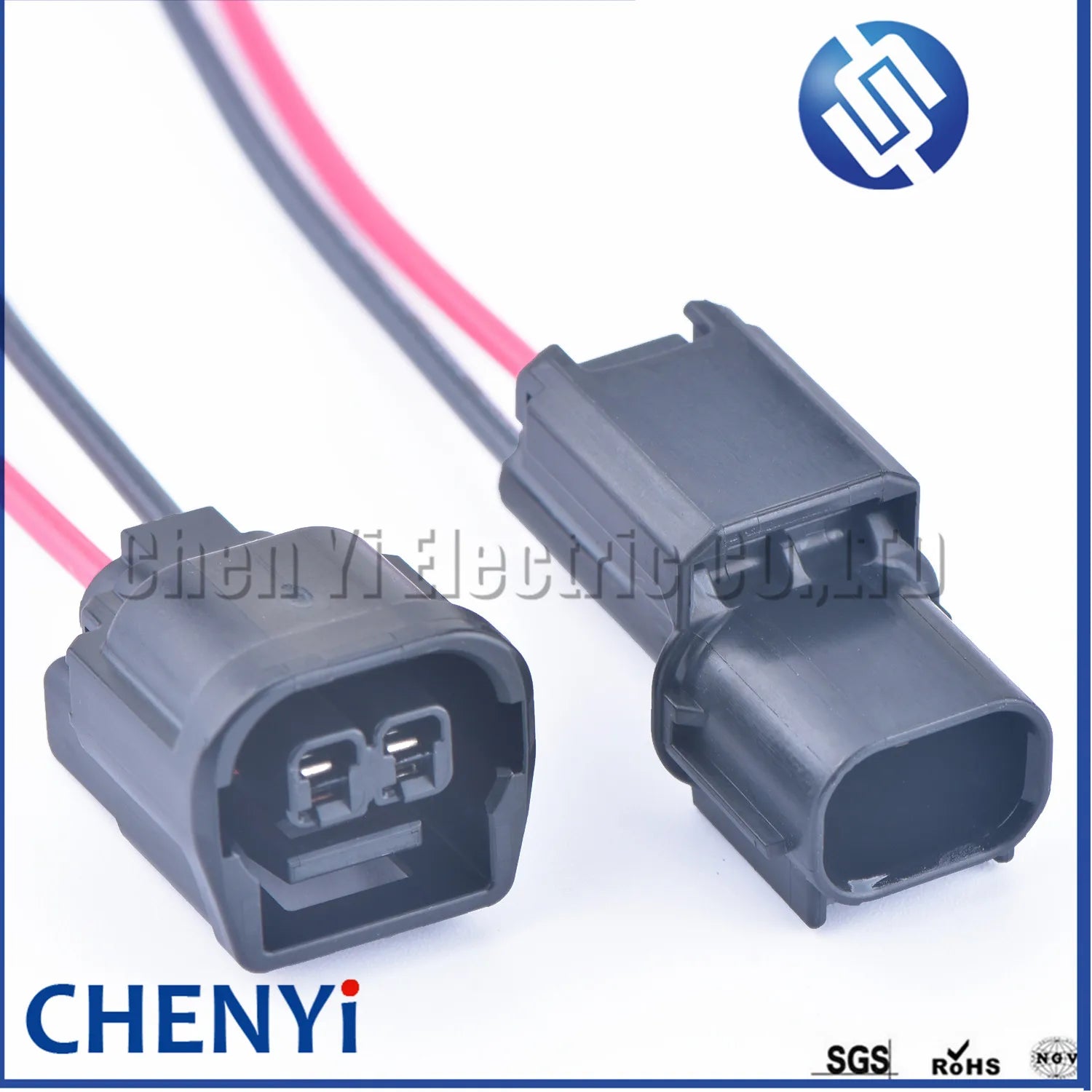 2 Pin auto waterproof connector LED Headlights Daytime Running Light Fog Light wiring harness plug 6189-7408 6181-6851 for Honda