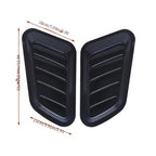 Universal Carbon Fiber Car Decorative Cell Air Flow Intake Hood Scoop Bonnet Vent Cover Stickers Decoration Styling Amagi