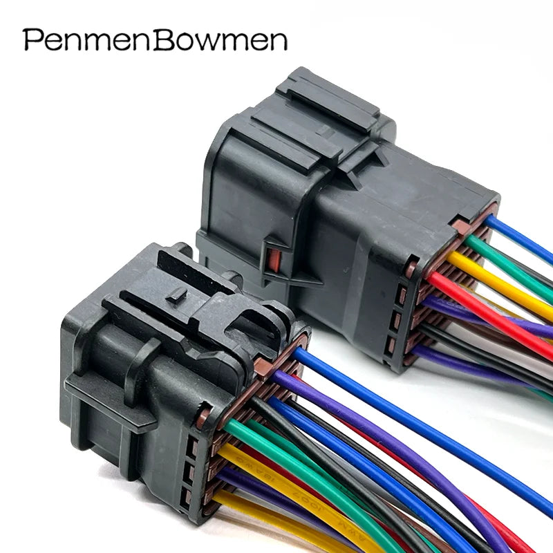 1 Set 16 Pin 1.8mm Auto Radar Plug Wiring Harness Electronic Waterproof Connector With Cable 7123-7564-40 7222-7564-40