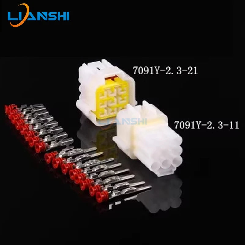DJ7091Y-2.3-11/21 Waterproof series of automotive connectors and plugs, 9-hole automotive connection plugs FW-C-9F/M-B