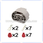 9 PIN Connector Waterproof 2.2mm 4.8mm Female Connectors Cable Socket Wiring Harness 7283-1296-40 For Toyota