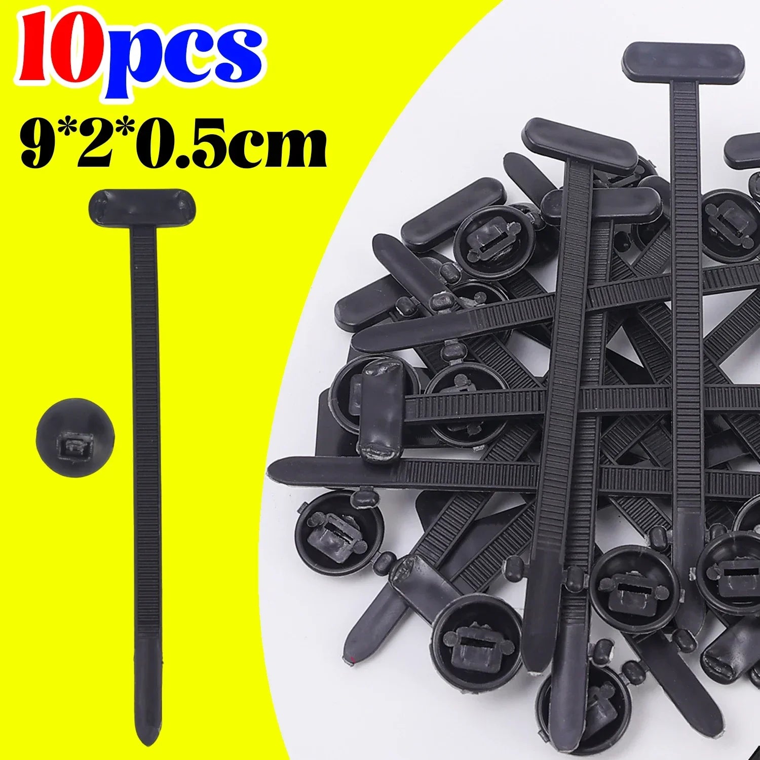Nylon Cable Tie Buckle Auto Fastener Screw Self-Locking Zip Ties Car Trunk Engine Guard Panel Wire Management Strap Fixed Tools