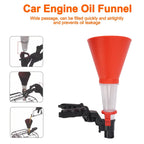 Car Engine Oil Funnel Universal Fuel Add Funnel Tools Adjustable Gasoline Special Funnel Non-leakage Design amagi