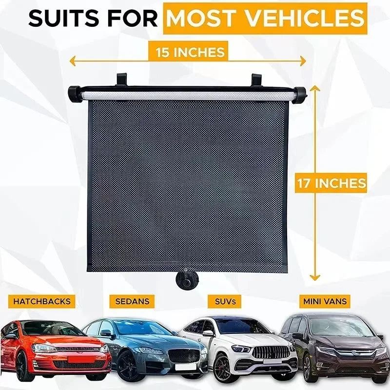 Car Retractable Sunshade Curtain Sunshade And Heat-insulating Side Window Curtains Curtains For Sunshade Blocking amabilis Tools