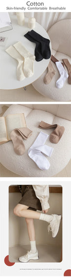 Autumn Winter Thicken Warm Wool Cashmere Thermal Long Crew Stockings Women Home Sleeping Solid Color Women Hot Tubing Socks Amag