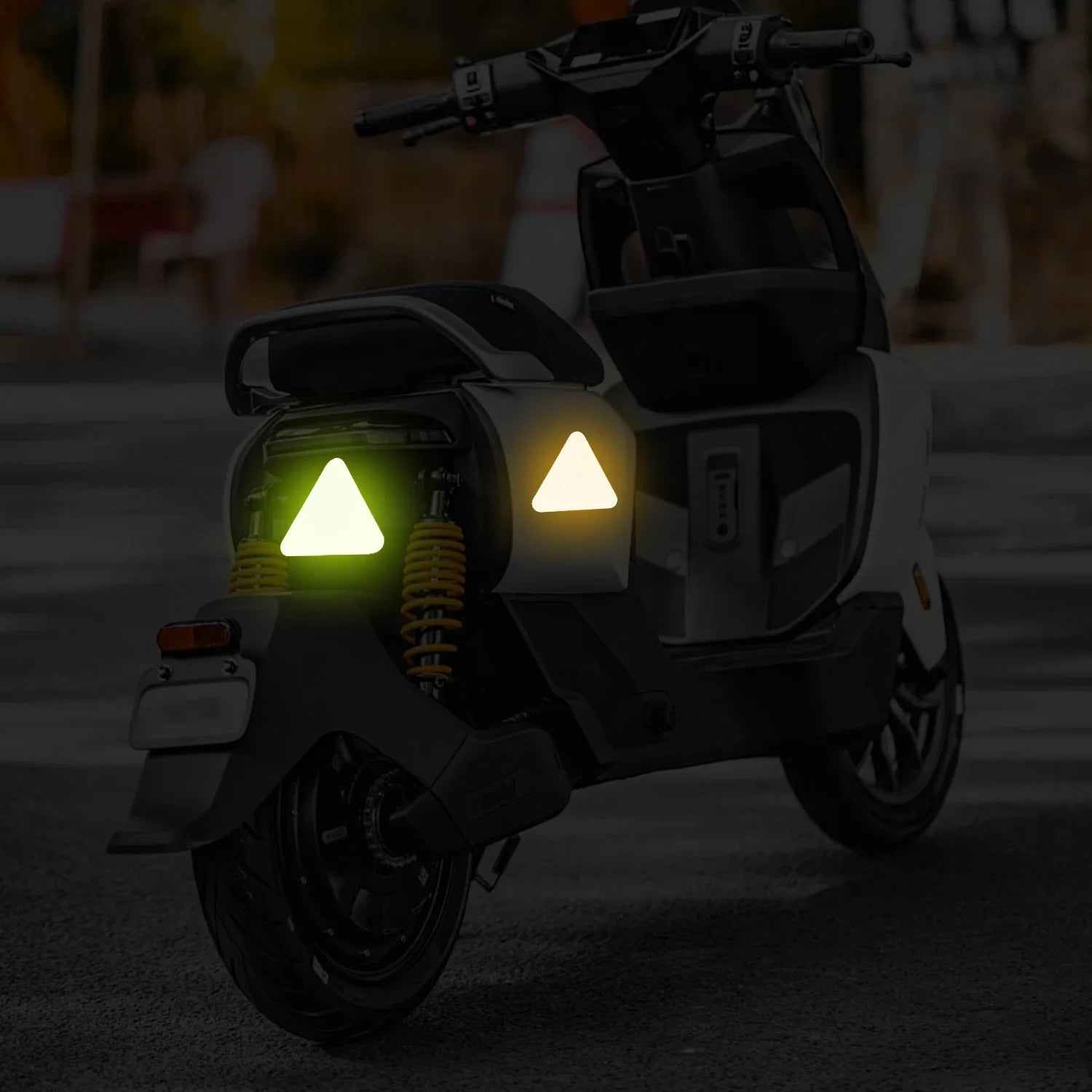 Car Reflective Stickers Night Light Safety and Warning Triangle Reflector Rear Light Sign Strips Exterior Decoration Accessories