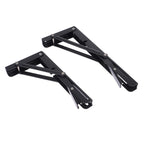 1Pcs Campervan Folding Bracket Table Shelf Motorhome Caravan Black Finish Stainless Steel Mini Folding Table Car Accessories