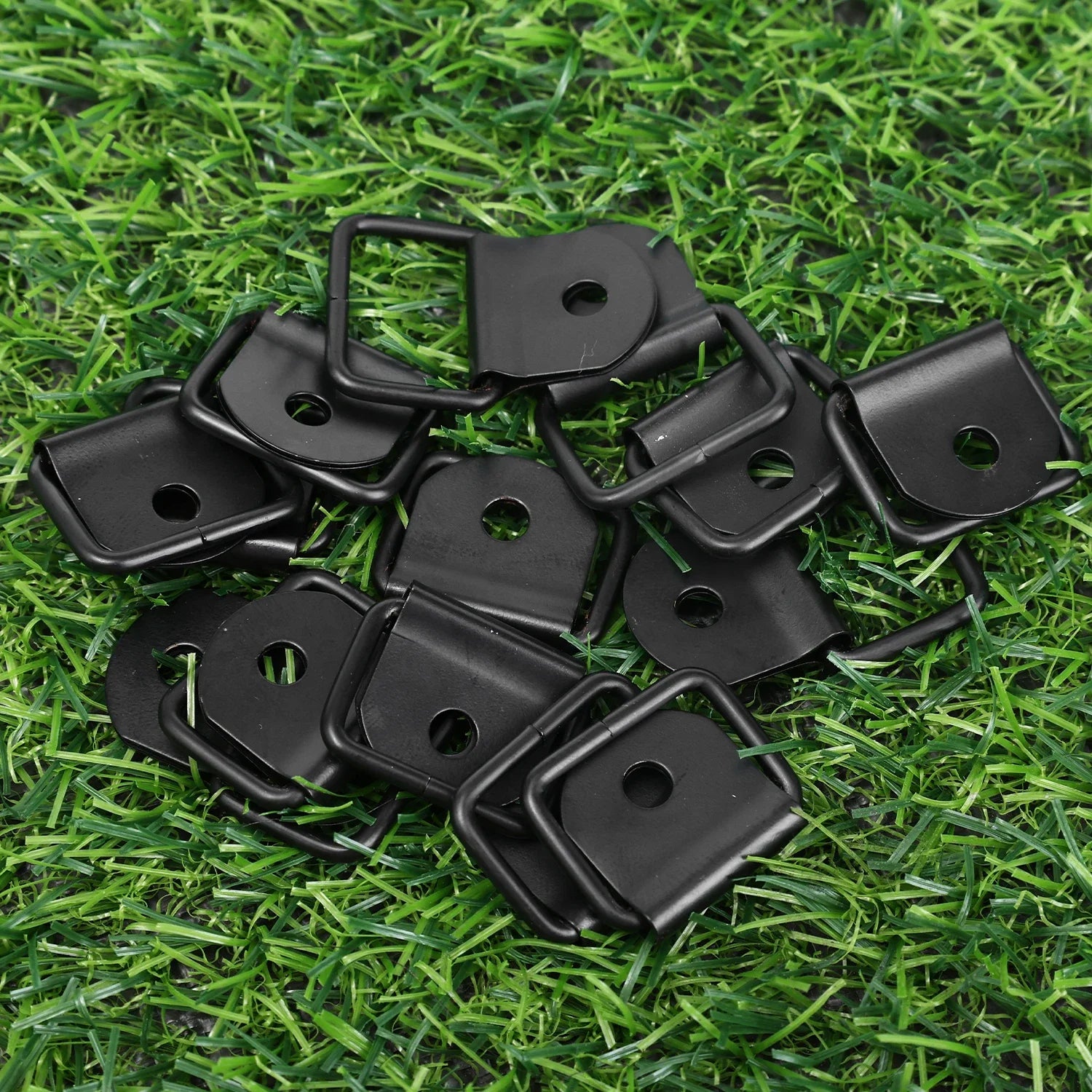 1-10PCS DRing Heavy Duty Tie Down Single Hole Iron Metal Mount Stamped Anchor Point Lashing Ring for Truck Trailer Cargo Van Kit