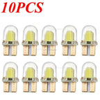 5/40PCS Light Bulbs LED W5W T10 COB 4SMD Led Parking Bulb Auto Wedge Clearance Lamp Canbus Silica Bright White License Amagi