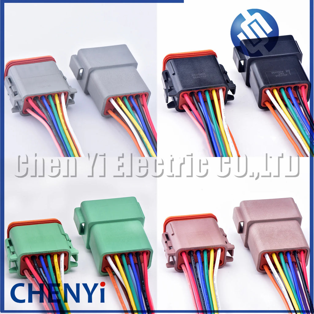 12 Pin auto Waterproof Connector Plug DT06-12SA DT04-12PA DT06-12SB DT04-12PB DT06-12SC DT04-12PC DT06-12SD DT04-12PD with wires