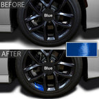 New 1Pcs Car Sticker Reflective Car Wheel Rim Vinyl Warning Stickers Hash Mark Stripe Racing Wheel Hub Decals for Size 16-21"