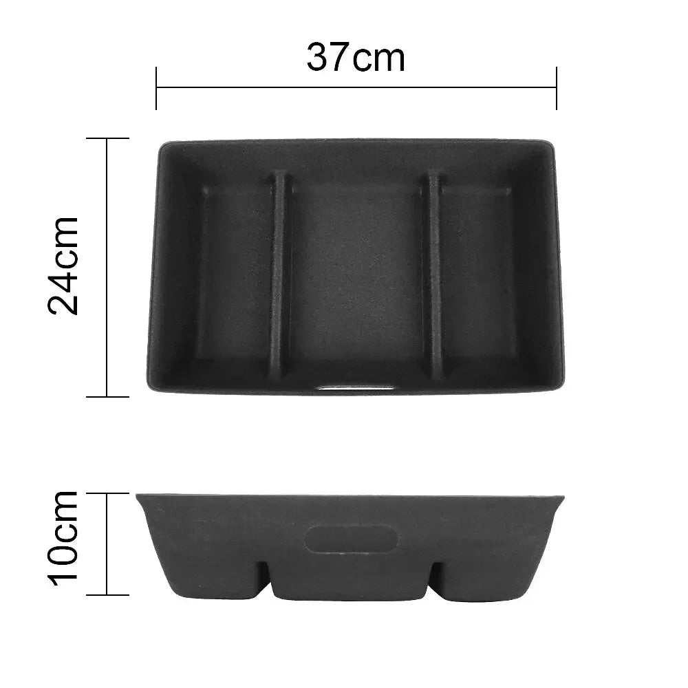 Spacious for Tesla Model Y Custom-Fit Storage Box Large Capacity Concealed Organizer with Premium Felt Sliding Drawer New Amagi