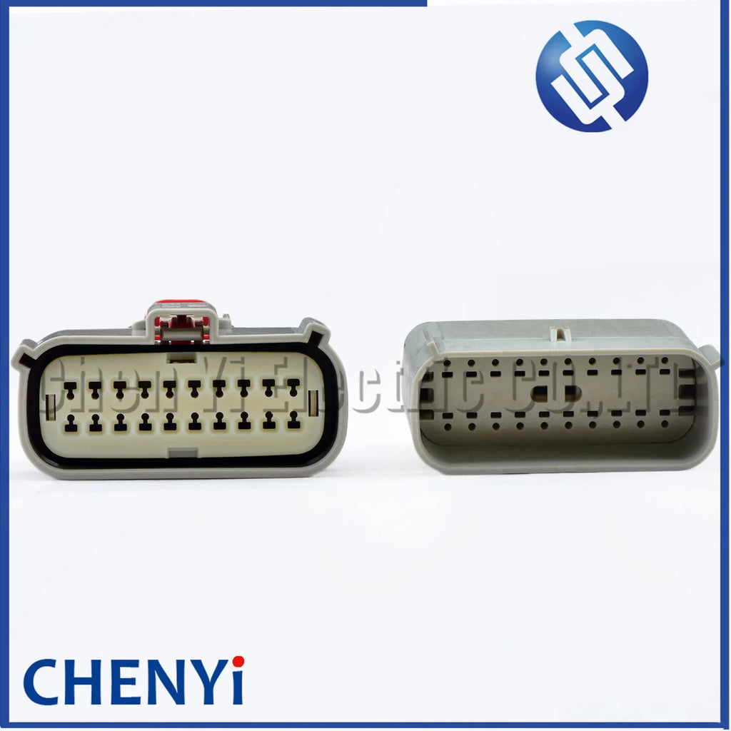 Grey 20 Pin Autowaterproof connector female or male excavator panel Plug With Pins 33472-2749 33472-2249 For JCB