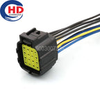 16 Pin Waterproof Automobile Accelerator Pedal Plug Car Plastic Housing Connector Auto Wire Cable Socket 368050-1 368047-1