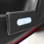 Car Tissue Box PU Leather Car Sun Visor Hanging Tissue Box Holder Auto Interior Storage Organizer Napkin Holder Accessories New