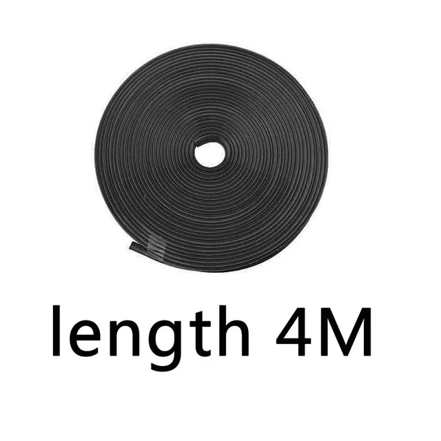 4M / 8M Car Grilles Decoration Strips Auto Wheel Protector Car-styling Accessories Wheel Sticker Tire Rim Strip Chrome Tape Good