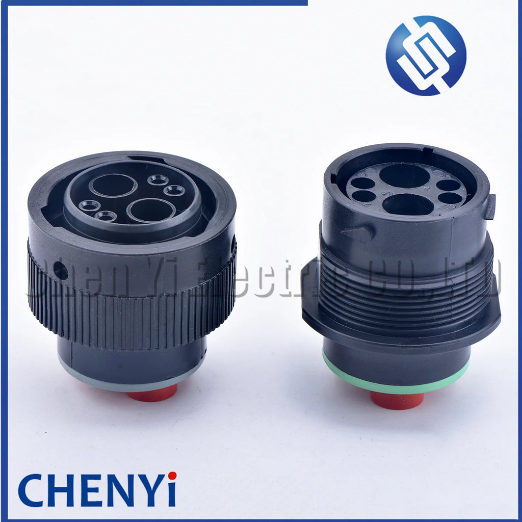 6 Pin connector Cavities HDP26-18-6SN HDP24-18-6PN automotive waterproof plug With Pins For Deutsch HDP series 6
