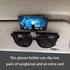 Woman Car Glasses Case Auto Sun Visor Glasses Holder Sunglasses Clip Card Ticket Holder Pen Case Clip Box Accessories For Toyota