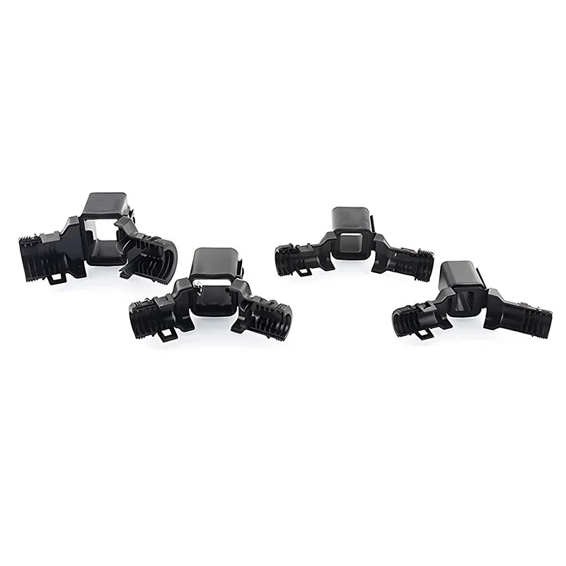 10/50 Sets 2-12P Male Female DT Connector Tail Clip Set with Corrugated Pipe Fixed Harness Clip,Protective Sheath 1011-235-0405