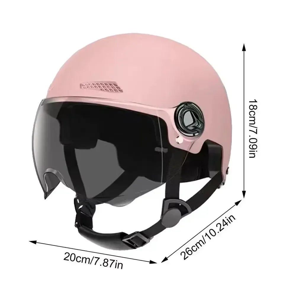 Unisex Electric Vehicle Riding Half Helmet Summer Children's Safety Helmet Protective Gear for Men And Women Amagi