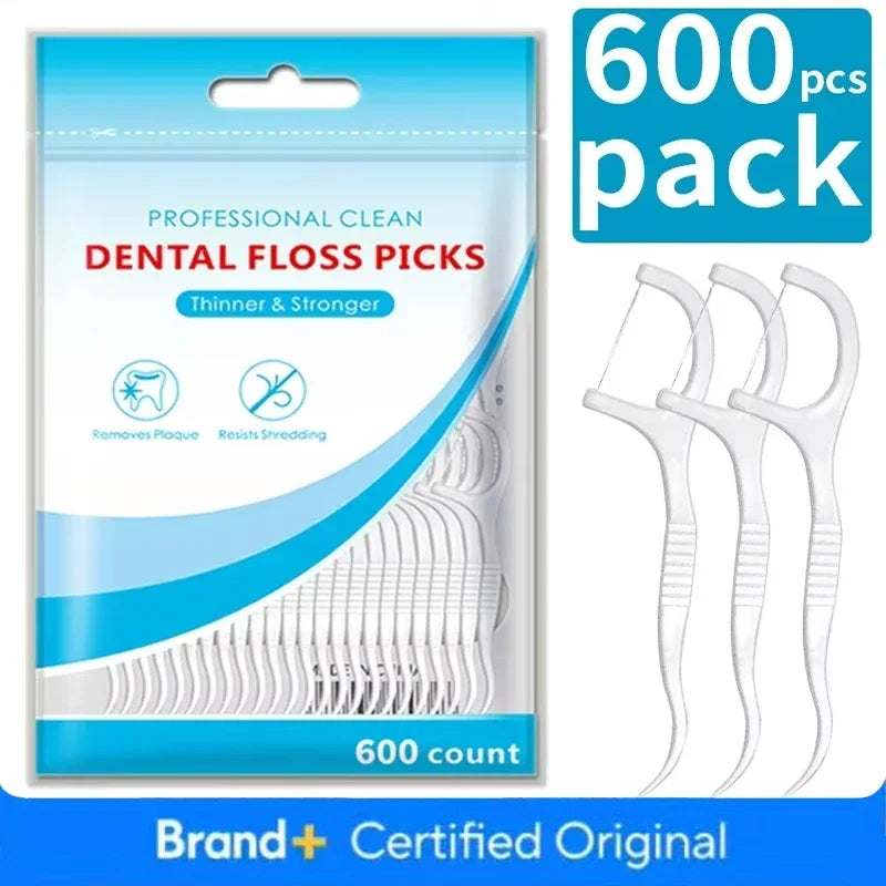 50/150/300/600PCS Ultra-fine Disposable Smooth Dental Floss, Household Toothpick Amagi