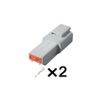 2PIN Deutsch DT Automotive Waterproof Connector 1.6mm Series Male Female Connectors DT04-2P DT06-2S With Terminals