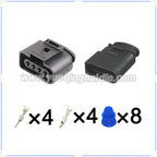 4 Pin Connector Waterproof 3.5mm Male Female Connector Ignition Coil Plug Wire Harness for VW AUDI 8K0973724 8K0973724 1J0973824
