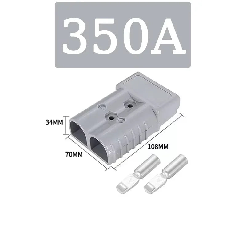 2PCS 50A 120A 175A 350A Battery Connector Plug 600V Quick Connect Disconnect Winch Trailer Forklift Wire Harness Power Cable Kit