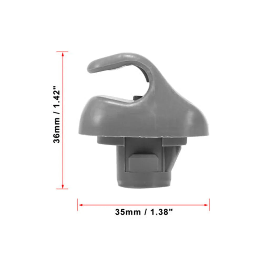 2Pcs Car Sun Visor Hook Clip Retainer For Honda For Civic Car Sun Visor Clip Gray Interior Hanger Hook Clip Bracket