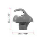 2Pcs Car Sun Visor Hook Clip Retainer For Honda For Civic Car Sun Visor Clip Gray Interior Hanger Hook Clip Bracket