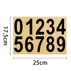 Night Reflective Alphabet Label Decal Car License Plate Number Reflective Stickers Mailbox Door Plate Number Waterproof Decals