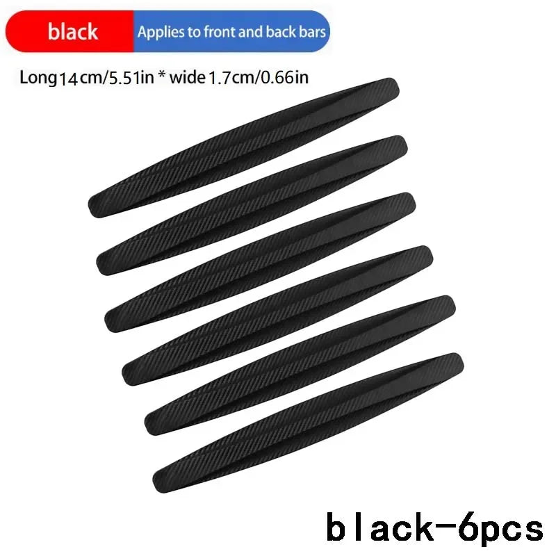 4/6Pcs Car Bumper Anti-collision Strips Door Body Scratch Automotive Protective Tape Strips Door Guard Lip Stickers Amagi