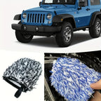 Car Tyre Cleaning Cloth Universal Car Detailer Cleaning Tool Car Wheel Cleaning Wash Glove Microfiber Auto Wash Accessorie Amagi