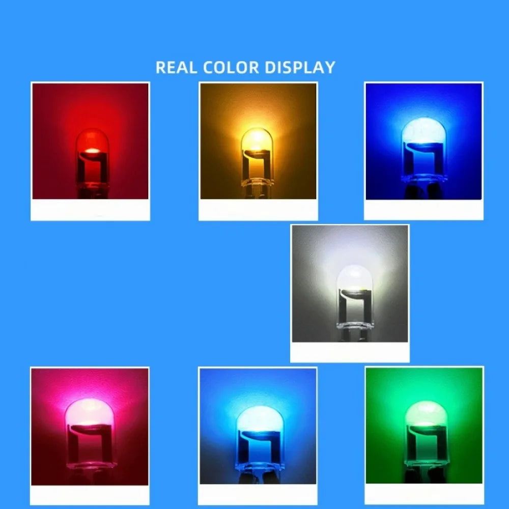 Car 12V COB Wedge Lamp with Glass Housing T10 Crystal One Piece Light Universal Waterproof LED Bulb Automotive Lighting Tools
