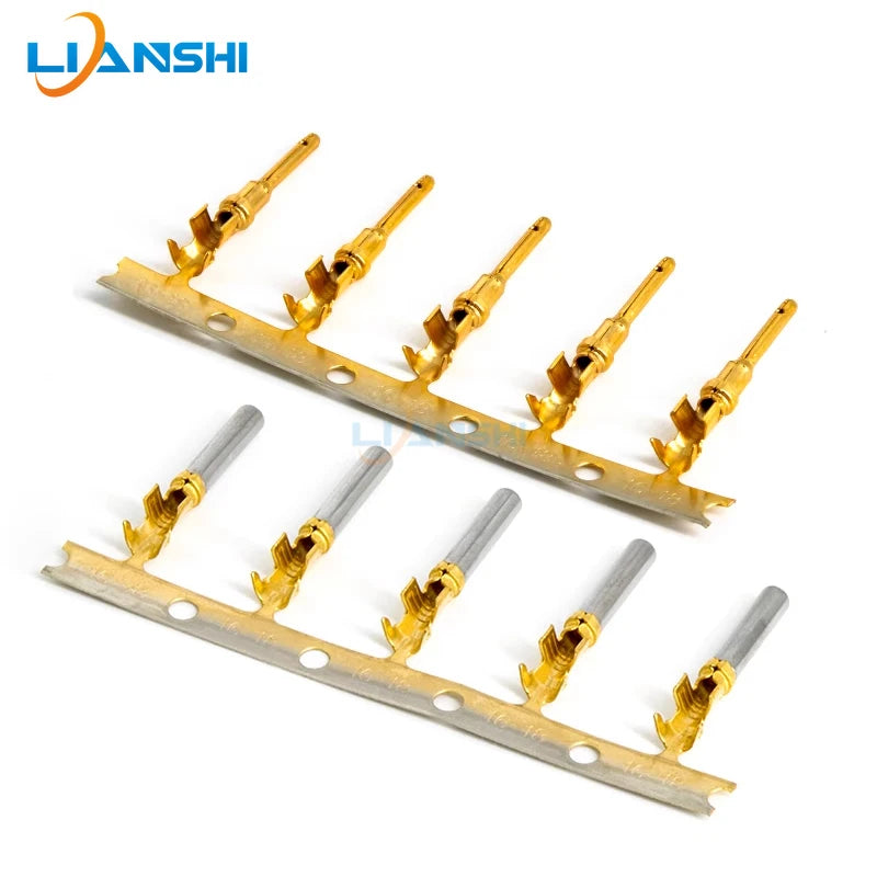 50pcs 1060-16-0144DT gold-plated male and female terminals 1062-16-0144 connectors with stamped spring inserts