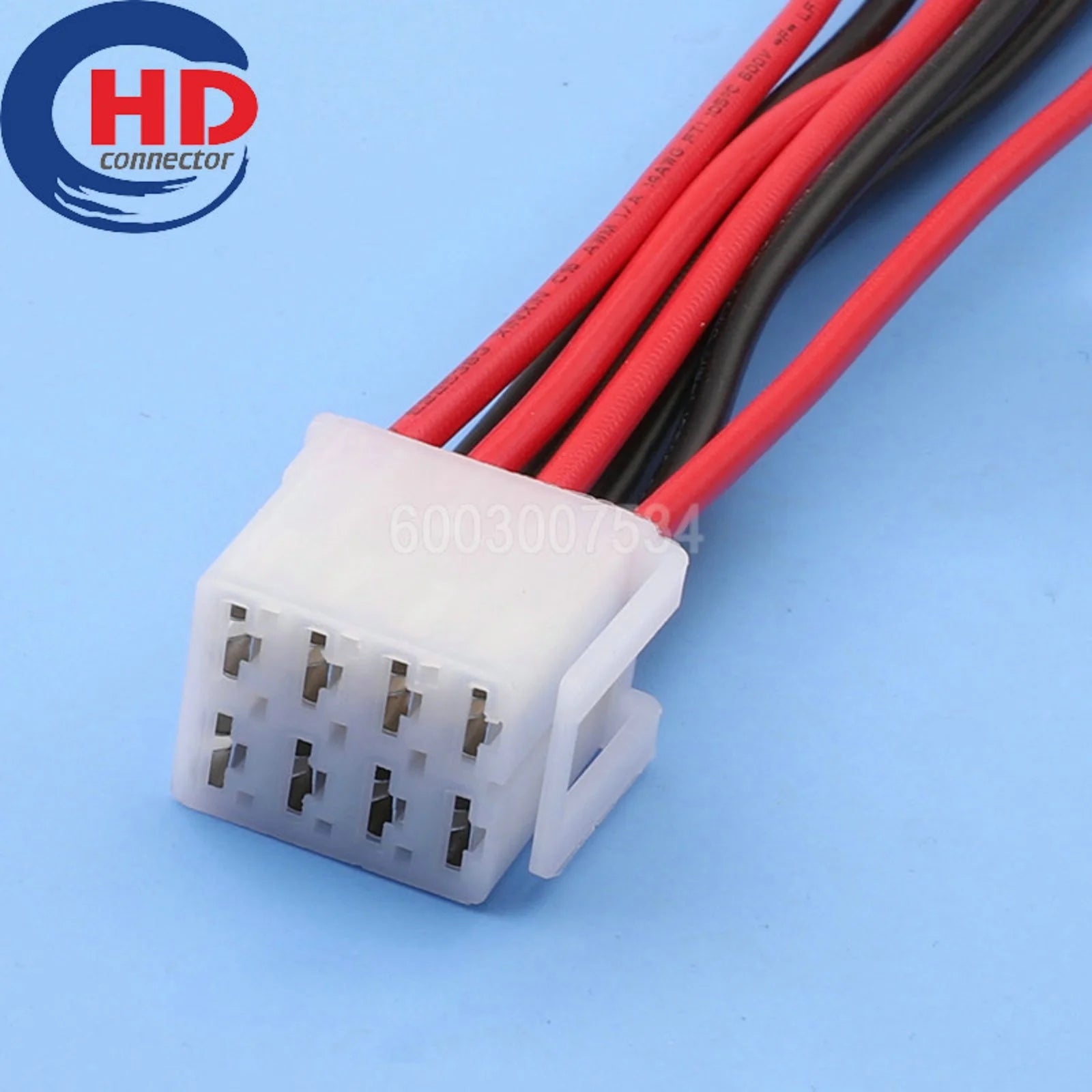 8 Pin Connector Unsealed 6.3mm Series Female Connector Cable Plug Motorcycle Electrical Harnesses Wiring Harness
