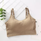 Breathable Sports Bras Women Hollow Out Padded Sports Bra Top Plus Size Gym Running Fitness Yog Sports Seamless Fitness Amagi